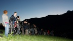 Fotografen zur blauen Stunde