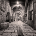 Jerusalem-Altstadt-Gasse-sw