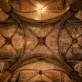 Ceiling basilica de santa maria del mar barcelona