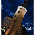 Lutherturm im Regen