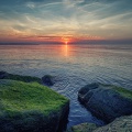 sonnenuntergang-felsen-moos--